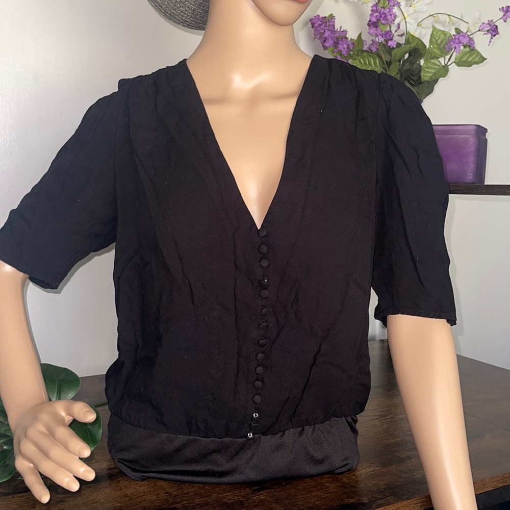 Black bodysuit; size XL; AFRM
